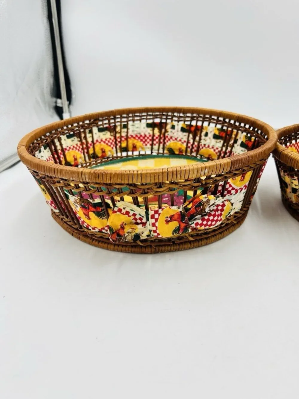 Vintage Country Wicker Rooster Chicken 12